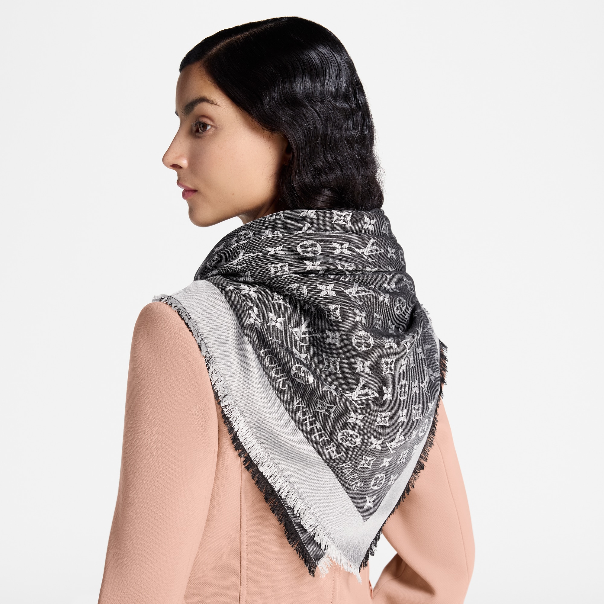Monogram Denim Shawl S00 - Women - Accessories | LOUIS VUITTON ®